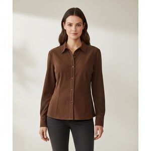 Norton Mcnaughton Stretch Women's Size M Button up Jacket Shirt Blazer